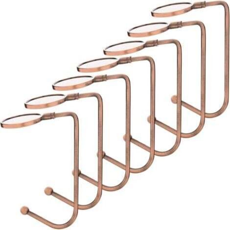 Ganci per calze natalizie in bronzo rosso - Ganci di sicurezza - Clip per decorazioni per feste