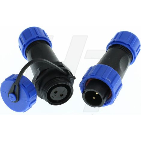 Waterproof 2 Pin Aviation Quick Disconnect Male Female 30A 500V Plug Cable Connector for LED/Navy/Lighting Equipment (1/5)