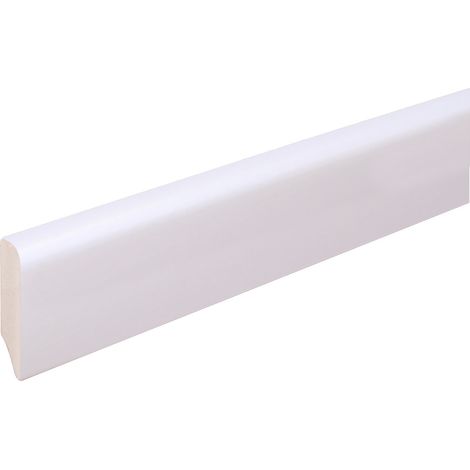 Neuhofer Fußleiste 240 cm 38,5 mm x 10 mm Uni weiß Sockelleiste (1/2)