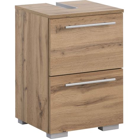 Schildmeyer Carlos 148584 - Mobile sottolavabo, finitura rovere rustico, 40,2 x 59,1 x 35 cm (1/5)