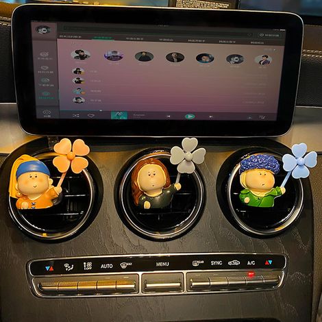 3-pack Clbre Peinture Voiture Vent Dcoratif Diffuseur Ventilateur Parfum Longue Dure Aromathrapie Haut De Gamme Voiture Intrieur Fournitures (1/5)
