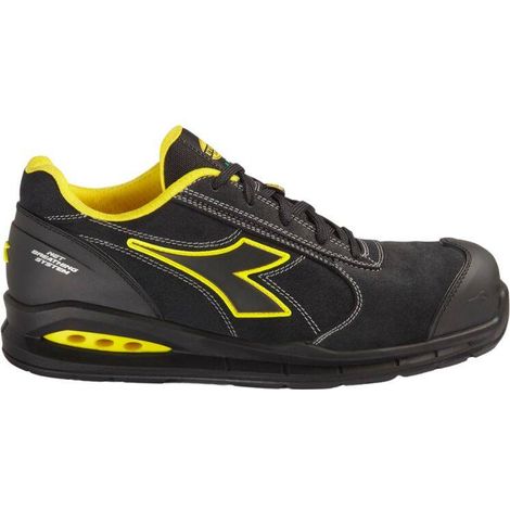 Scarpe antinfortunistiche basse Diadora Run Net Airbox Master Low S3 SRC ESD - 46 - Nero/Giallo (1/5)