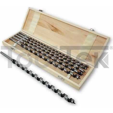 SET PUNTE TRAPANO LEGNO 6pz A TORCIGLIONE 460mm 10-20mm ESAGONALE (1/5)