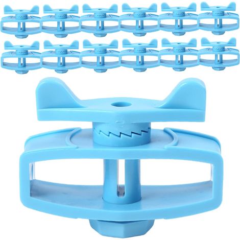 Isolateur de Clôture Électrique Tendeur de Fil, Plastique Bleu (1/5)
