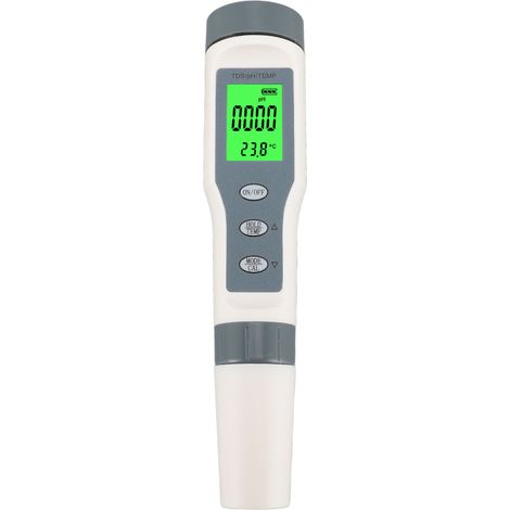 Testeur de sel d'eau 3 en 1 PH TDS Temp IP65 résistant ATC 0.00-14.00PH pour Aquarium de piscine