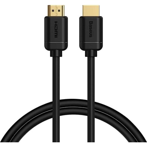 Cable HDMI 2.0 4K 60 Hz 3D HDR 18 Gbps de 2 m, color negro
