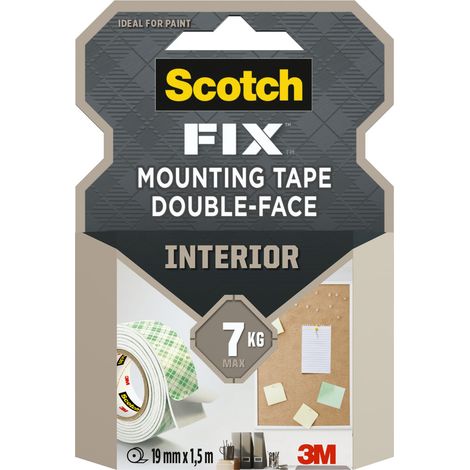 Doppelseitiges, extra starkes Montageklebeband 19 mm x 1,5 m (1/5)