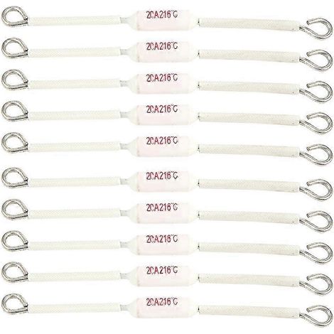 Packung mit 10 Keramiksicherungen 250V 20A für industrielle Elektroinstallationen, Verdrahtungszubehör, Verteilerblöcke, Ersatzteile (1/4)