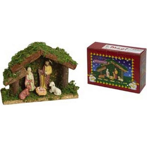 1PZ PRESEPE IN LEGNO PICCOLO