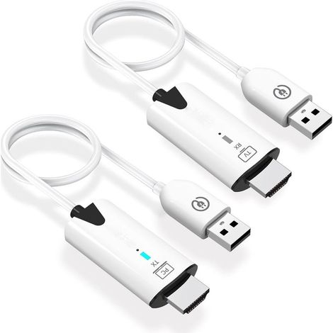Émetteur et récepteur HDMI sans fil, extension HDMI portable 1080p portée de 50 m, Plug & Play, pour ordinateurs portables, box TV, PS4/5, caméras à projeter sur TV/projecteur/moniteur/transmission (1/5)