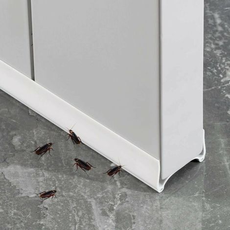 Bande D'étanchéité En Bas De Porte, Souple Isolant Phonique Thermique Bande, Porte Bas Joint Strip, Adhésif Sous La Porte Coupe-froid, 96cm Bande D'étanchéité(Double White) (1/5)