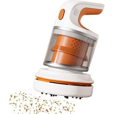 Wiederaufladbarer Mini-Staubsauger mit USB-C-Anschluss, für Tastaturkrümel, Tierhaare und orangefarbene Papierschnipsel (1/5)