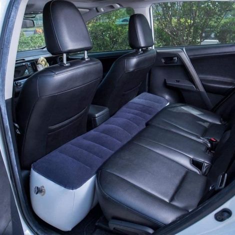 Matelas pneumatique de voiture, Lit gonflable avec la pompe à moteur pour le camping de voyage de voiture (1/4)
