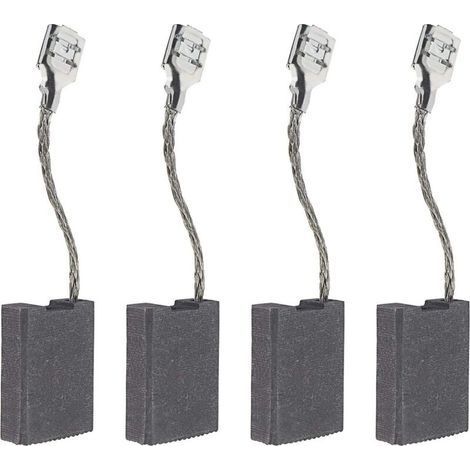 Lot de 2 paires de balais de charbon pour meuleuse d'angle 1607014171 avec arrêt automatique, 22 x 16 x 6,3 mm, compatibles avec Bosch GWS 18-230, 19-230, 20-230 H, 21-230 (1/4)