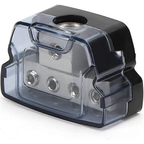 Verteilerblock aus Zinklegierung, Anhängerstecker 1/0 AWG Eingang auf 4 AWG Ausgang für Kfz-Stromanschlussleiste