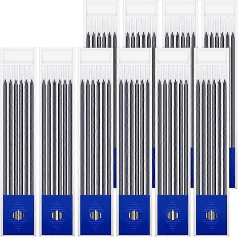 60 recharges de crayons de charpentier solides de 2,8 mm pour le travail du bois (noir) (1/5)