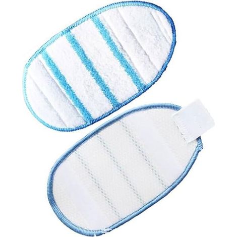 4 Patins en Microfibre pour Balais Vapeur BLACK+DECKER avec Gant Steamitt™ FSHSMPA-XJ, style 1 (1/4)