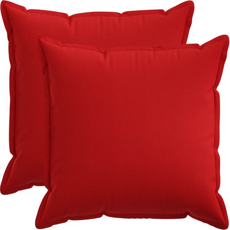 Federa 2 pcs HOUTEN Rosso 55 x 55 cm Lino vidaXL (1/5)