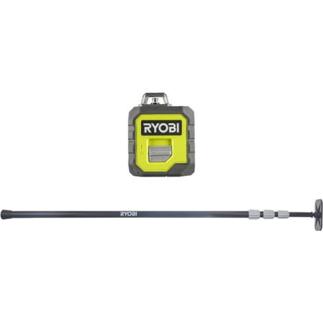 Confezione RYOBI - Laser rosso 360 - RB360RLL - Portata 20m - Asta telescopica RBCLTP1 - 320cm