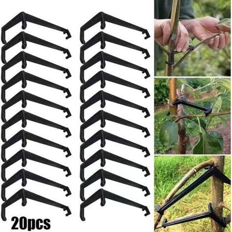 Épandeurs de branches d'arbres Épandeur de branches d'arbres fruitiers pour soutenir de nouvelles branches Plastique Noir 20 pièces (1/5)