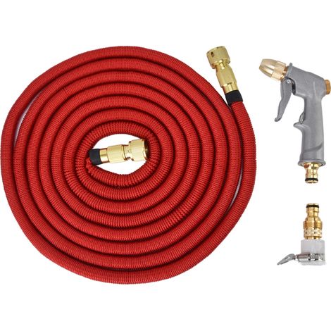 Arroseur de Jardin avec Raccord Femelle G3/4, Tuyau Extensible Multifonction pour Lavage Auto et Pelouse
