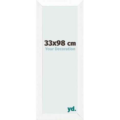 yd. - Cadre photo 33x98 - Blanc Brillant - MDF - Pisa (1/5)