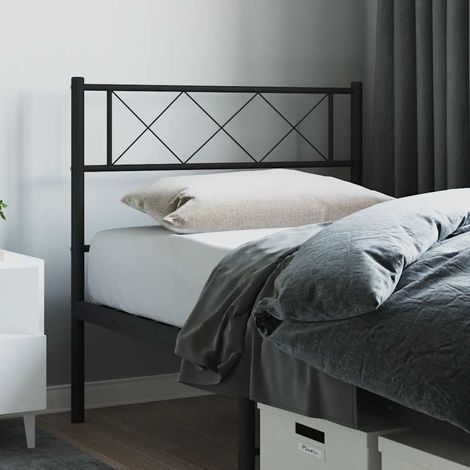 Ersatz-Kopfteil Metall Schwarz 90 cm
