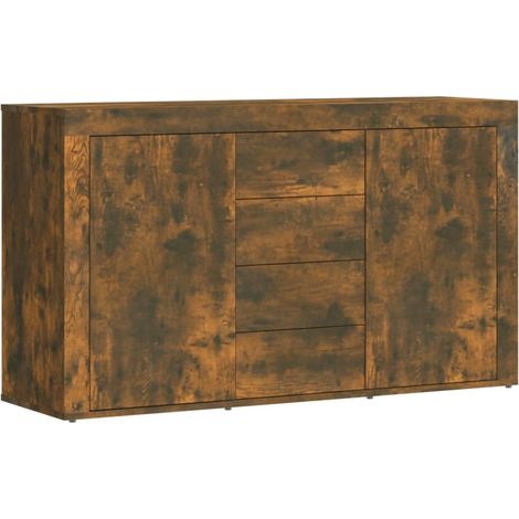 Credenza buffet cassettiera mobile contenitore organizer cucina soggiorno soggiorno 120 x 36 x 69 cm derivati del legno marrone 020030863