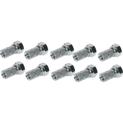 Connettore coassiale shiverpeaks basic-s f-verbindung twist-on 10 pz