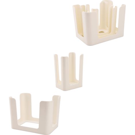 Organisateur de couvercles pour boîtes alimentaires Rubbermaid Brilliance à clipser, compatible avec les boîtes de 4,7 tasses, 3,2, 1,3 et 0,5 tasses, blanc (1/5)