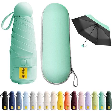 Mini parapluie de poche, anti-UV, léger, compact, facile à transporter, pour toutes occasions. (1/5)