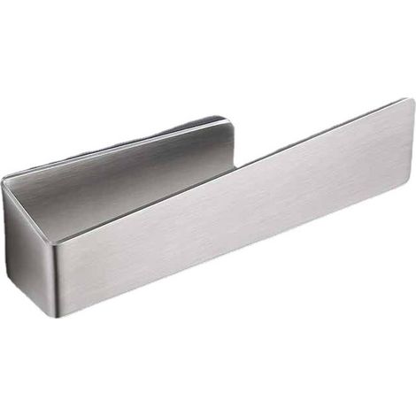 Porte-Serviettes Auto-Adhésif - Barre Acier Inoxydable SUS304 - Salle De Bain Cuisine Toilettes - 20 x 4,5 cm - 1 Pièce (1/5)