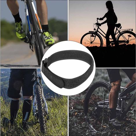 Sangle de fixation pour pompe à vélo en nylon, 5 pièces - Noir