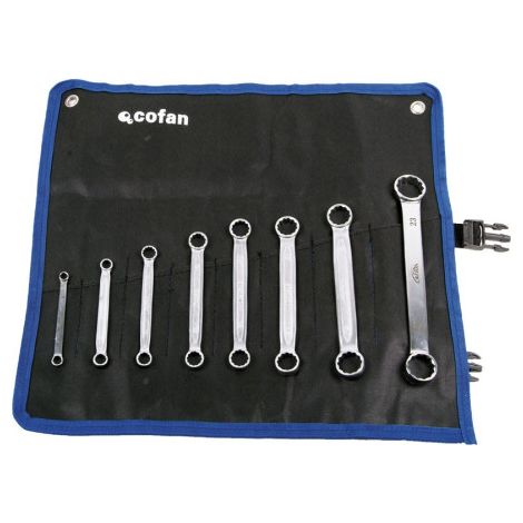 Set de 8 llaves estrella plana de acero al cromo vanadio 09504056