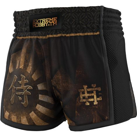 Pantaloncini da uomo Muay Thai Bushido taglia M, neri