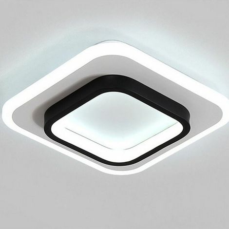 Modern Ceiling Light Nordic Led Chandelier Creative Square Ceiling Lamp Black Acrylic Chandelier Cold White (1/5)