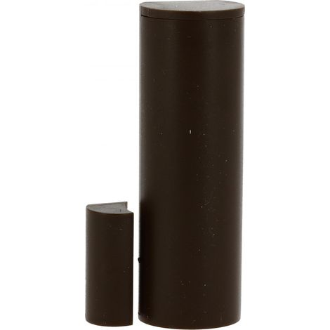 Contact magnétique radio 2 entrées programmables pour alarme intrusion MyHOME_Up marron (BT4284)