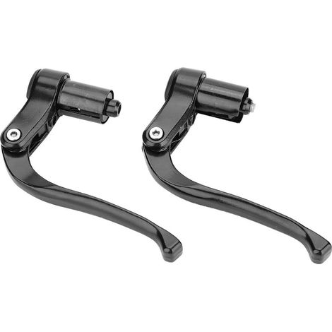 Keenso Levier de Frein de Bicyclette, Niveau de Frein de Guidon de Vélo Poignée de Frein de Bicyclette en Alliage d'Aluminium Accessoire de Vélo pour Guidon de Bicyclette de 19-21mm(Noir) (1/5)