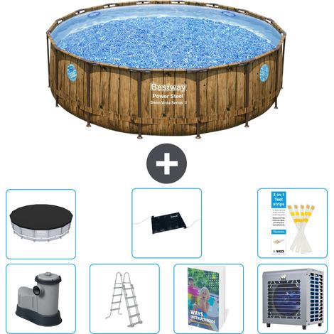 Bestway Piscina Bestway Power Steel Redonda - 488x122 cm - 8-piezas S524