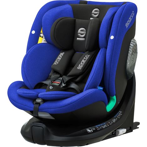 Silla de coche Sparco SK7000I giratoria 360°, color azul, 0-36 kg / 40-150 cm