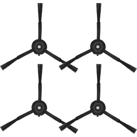 Lot de 4 brosses latérales compatibles Roborock Q7 Q7 Max Q Revo S7 S8 S6 S5 S4, accessoires robot aspirateur (1/4)