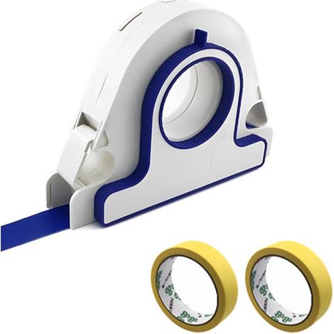 Set di 3 applicatori per nastro adesivo con 2 rotoli di nastro giallo da 25 mm - Supporto portatile
