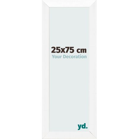 yd. - Cadre photo 25x75 - Blanc Brillant - MDF - Pisa (1/5)