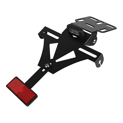 Support De Plaque D'immatriculation Moto Réglable Arrière pour d'éliminateur D'aile Compatible avec Les Modèles de Motos (1/5)