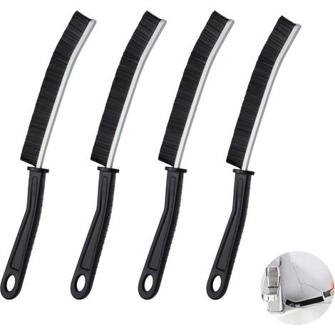 Cepillo para limpiar ranuras, cepillo para limpiar esquinas, cepillo de limpieza profunda para inodoro, baño, cocina y herramienta de limpieza del hogar. (1/5)