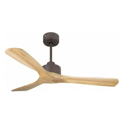 Modulo Slim de Klassfan - Ventilateur de plafond et destratificateur moteur DC chocolat et pales bois clair 25 à 40 m² (1/5)