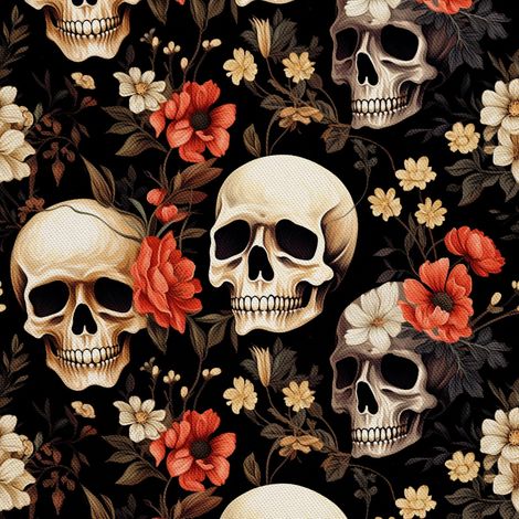Tela Oxford decorativa para exteriores - Motivo de calavera I DX4278 (1/5)
