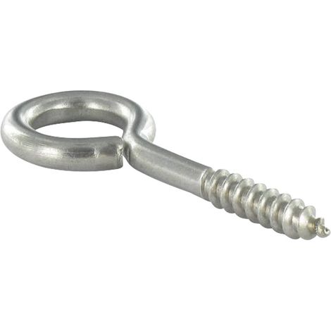 Piton Bois 4X30 Longueur total 48 Oeil 8 Inox A2 - 1 pièce (1/2)