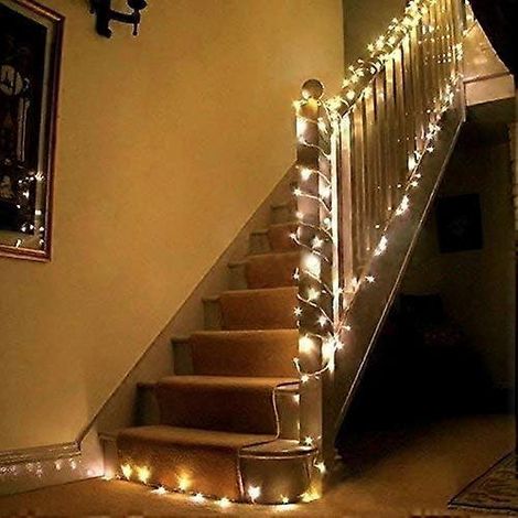 Guirlande lumineuse 22 m, 200 LED, prise européenne, 8 modes de fonctionnement, décoration pour la maison, le jardin, les fêtes et les cérémonies (blanc chaud) (1/5)
