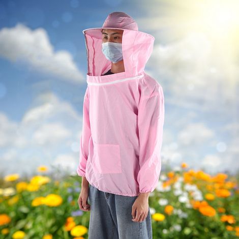 Voile de protection pour apiculteurs en extérieur, veste respirante, combinaison d'apiculteur, accessoire rose (1/5)